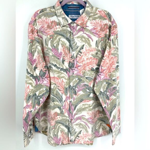 NWT Tommy Bahama Coastline Cord Lunsh Vines Men’s Shirt XL - Picture 1 of 11